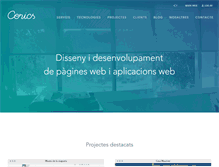 Tablet Screenshot of cenics.cat